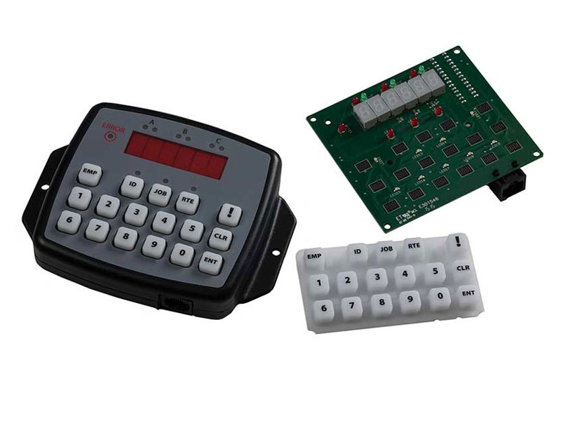 miscellaneous parts of fleet tracking operator panel