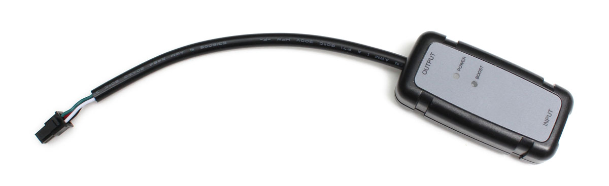 black plastic voltage booster